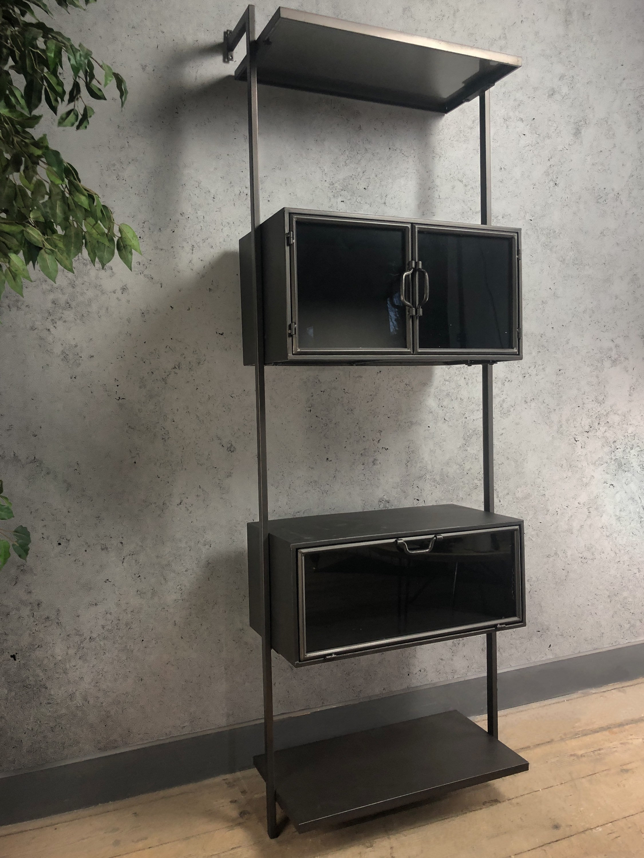 Estanterías de pared industrial vintage Gabinete industrial | Etsy