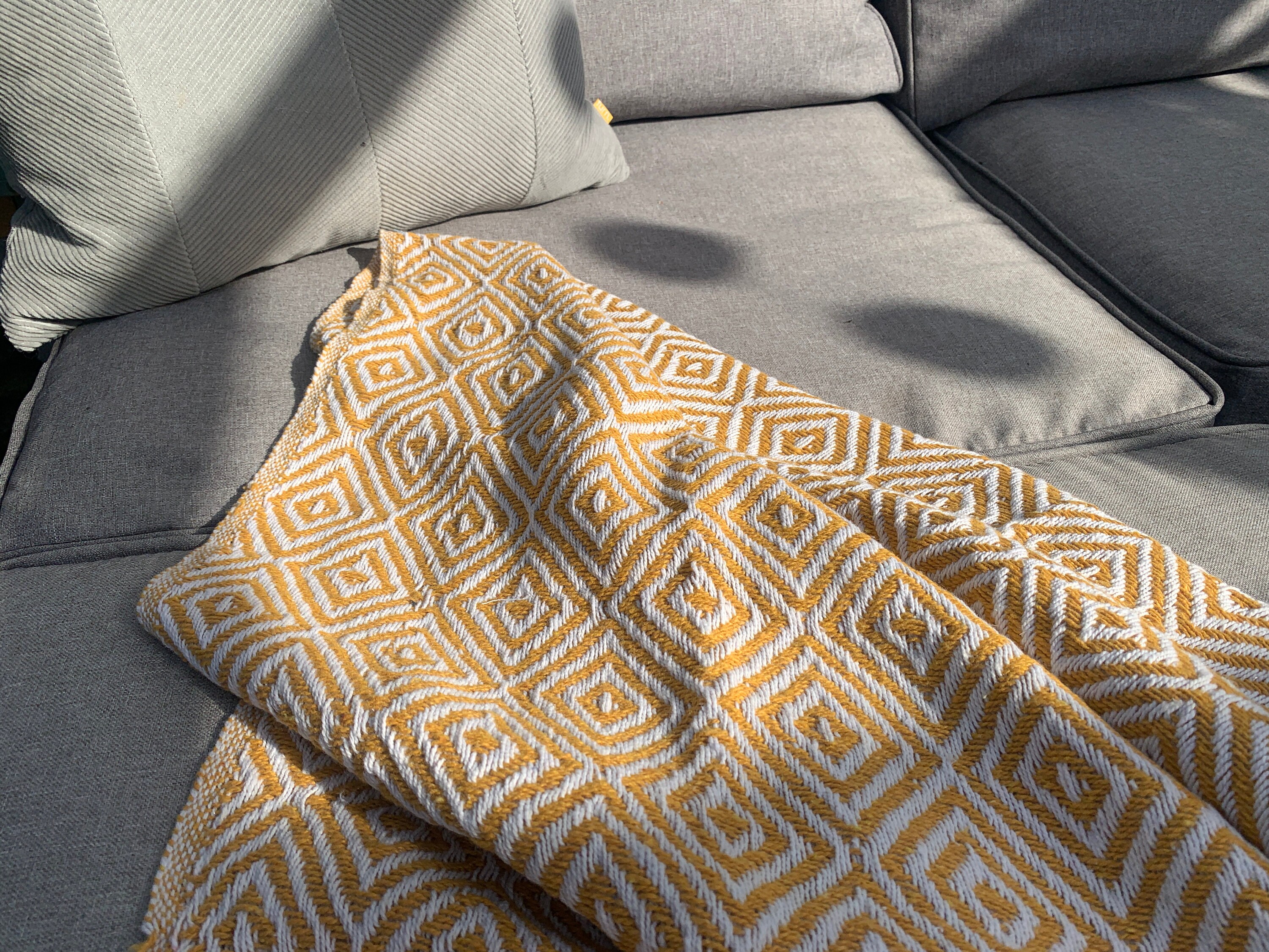 Mustard Throw UK Throws Garden Blankets Bohemian Decor UK Etsy