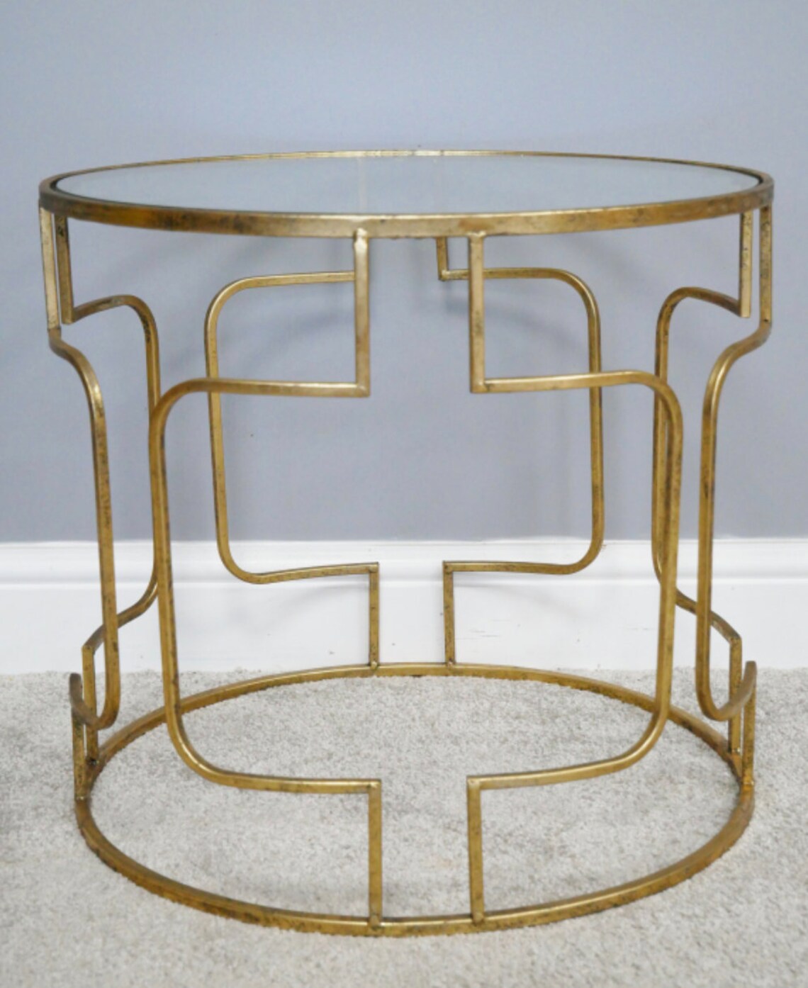 Gold Art Deco Side Table Coffee and End Tables Gold Etsy