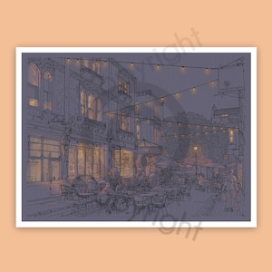 Clifton Lights - Bristol Illustration | Primrose Cafe | Clifton Arcade | Bristol Print | Clifton Drawing