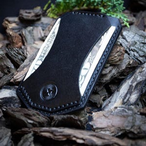 Leather Card Wallet Front Pocket Wallet Minimalist Wallet Gift for him Leather cardholder mens Birthday gift for husband Personalized gift