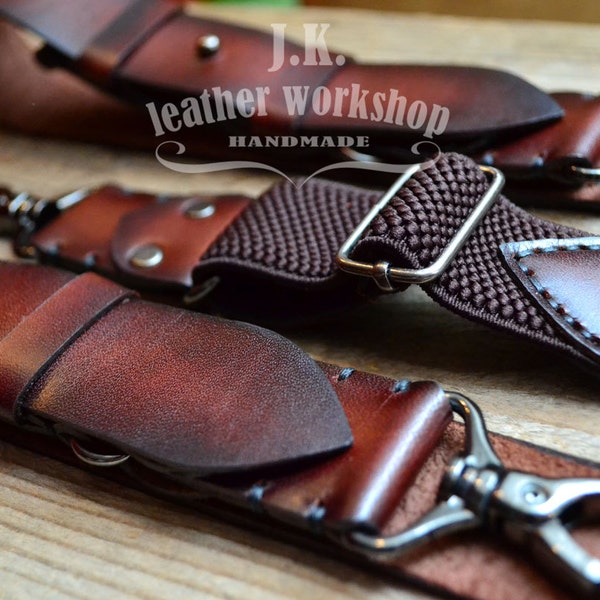 Personalized leather suspenders Mens leather suspenders with Monogram wedding suspenders Mens braces Grooms gift Valentine's day gift mens