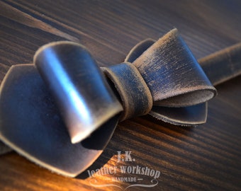 Leather Bow tie Brown mens bow tie Wedding bow tie Mens Gift bowtie Groomsmen bow tie Grooms bow tie Gift for him Father's day gift for him