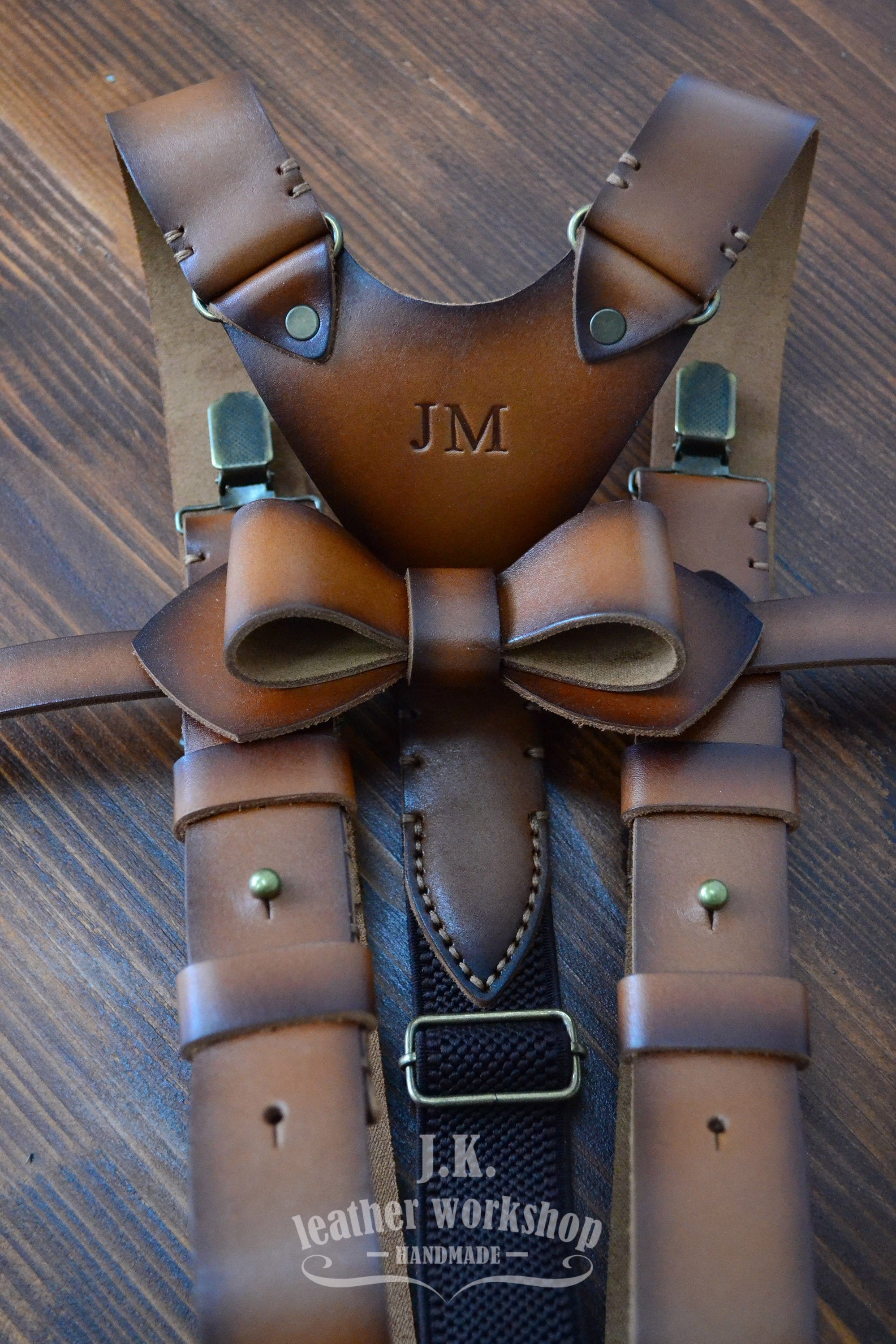 Personalized leather suspenders Mens leather suspenders Wedding suspenders mens bow tie grooms suspenders Groomsmen gifts Christmas gift Men