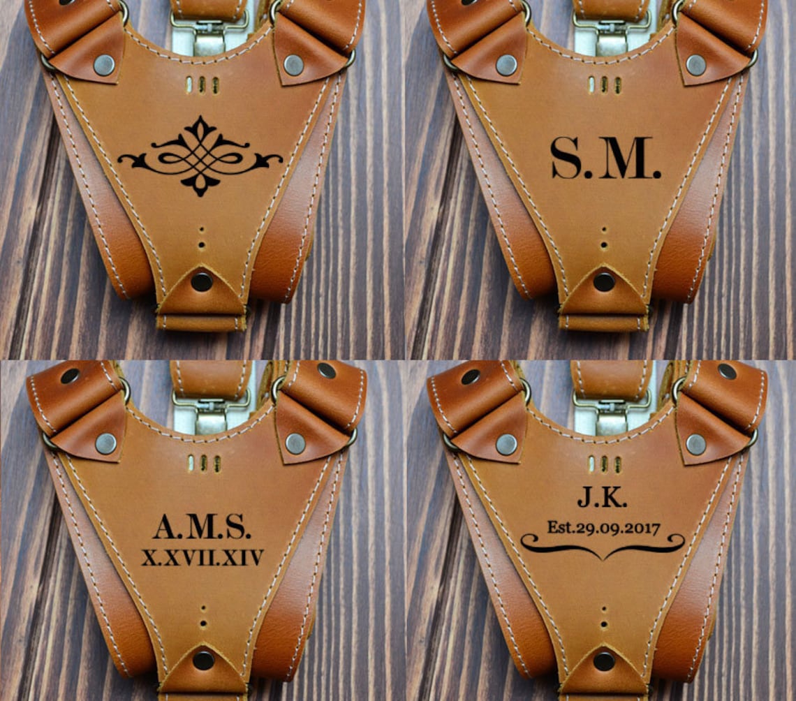 8 Stück Leder Straps Schlösser Set - Hosenträger Verschluss Reparatur