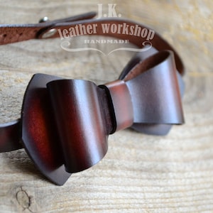Pajarita de cuero para hombre, pajarita marrón, pajarita de boda, regalo para hombre, pajarita para padrinos de boda, regalo para papá, regalo para el día del padre, pajarita para bebé, regalo para él
