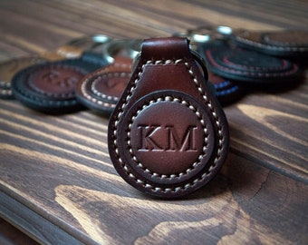 Custom Keychain Leather keychain Personalized leather keychain Gift for him Father's day gift Mens gift Keyring Couple gift Keychains