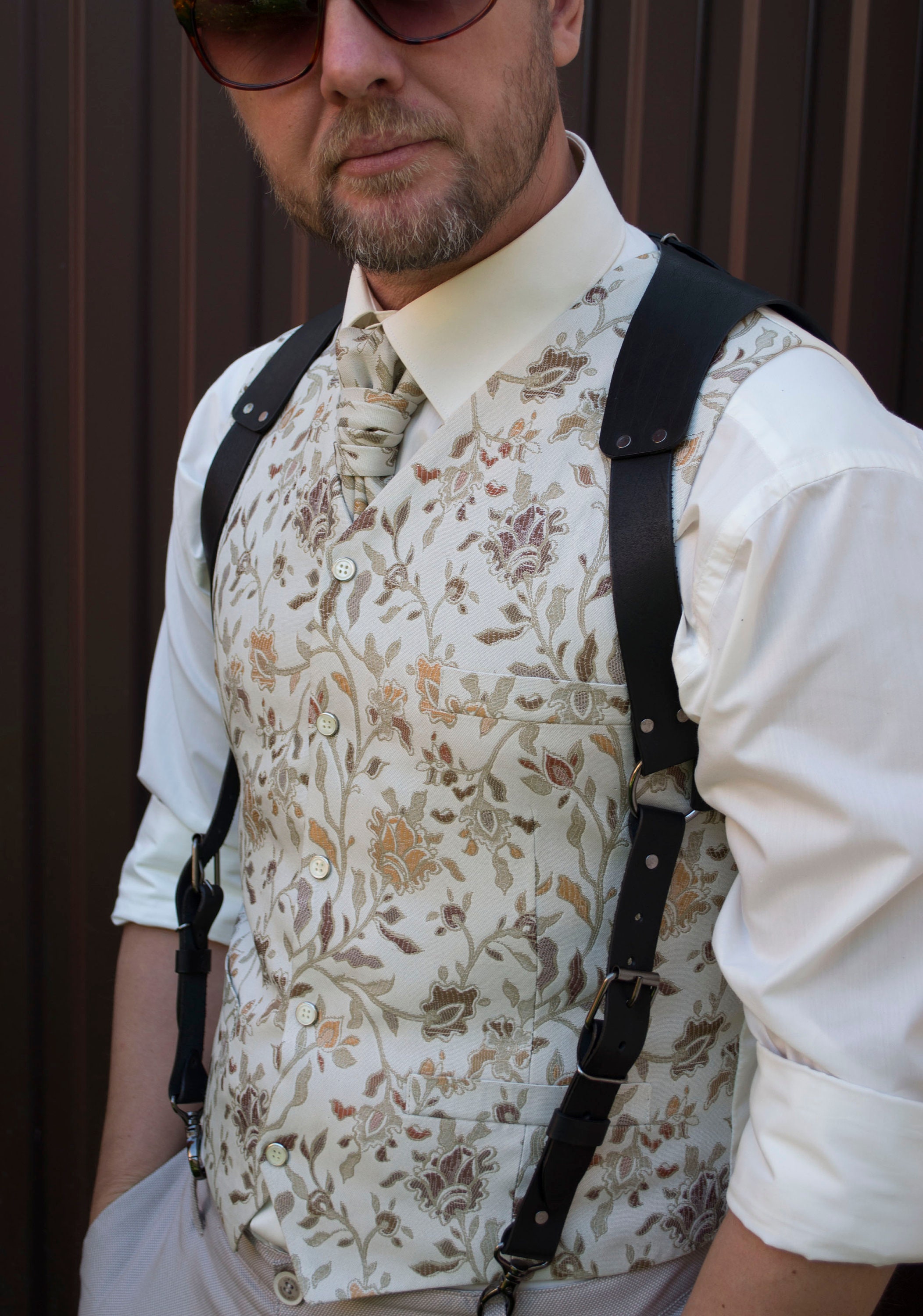 Leather Suspenders Men. Mens Leather Suspenders. Black Leather Etsy