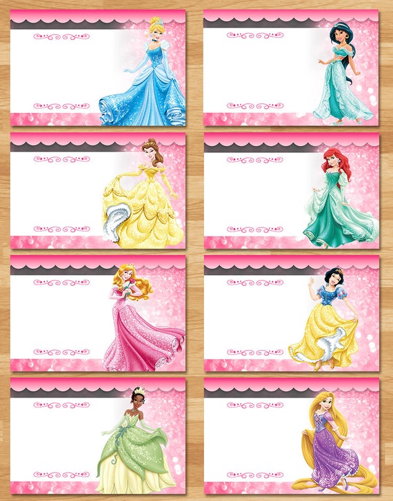 disney princess food tents princess birthday food labels etsy israel