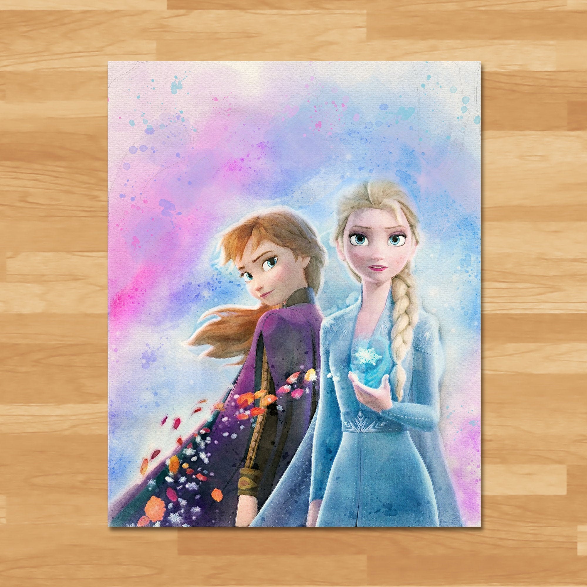 Frozen 2 Watercolor Painting Printable Instant Download Etsy España
