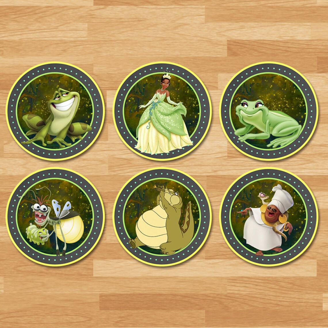 Princess and the Frog Cupcake Toppers Chalkboard Frog | Etsy