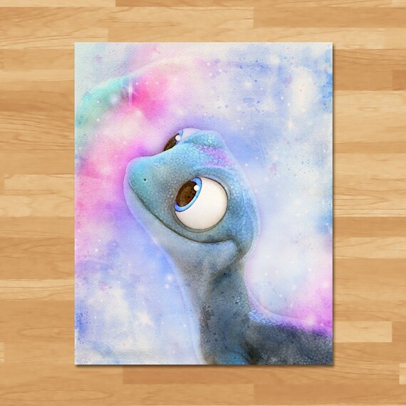 Frozen 2 Watercolor Painting Instant Download Princess Etsy