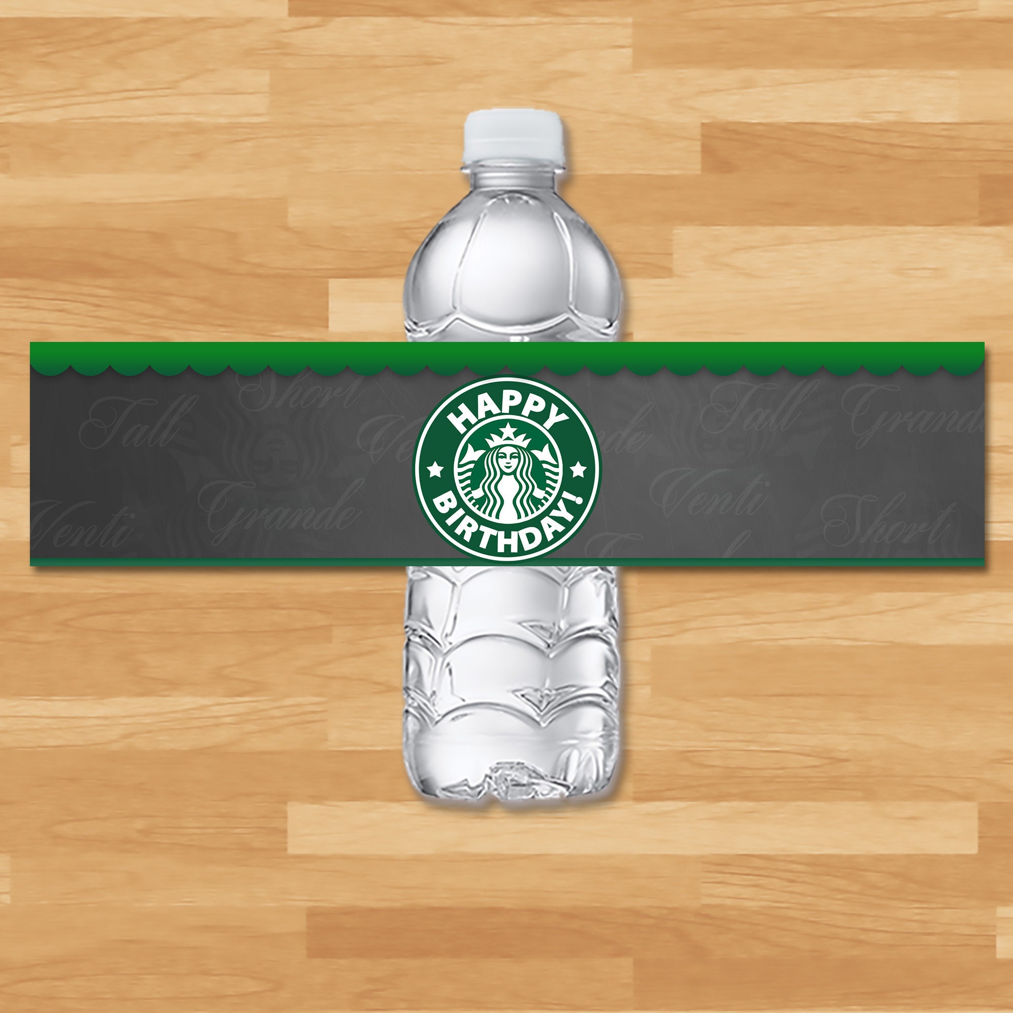 Starbucks Drink Labels Starbucks Birthday Party Water Bottle Etsy