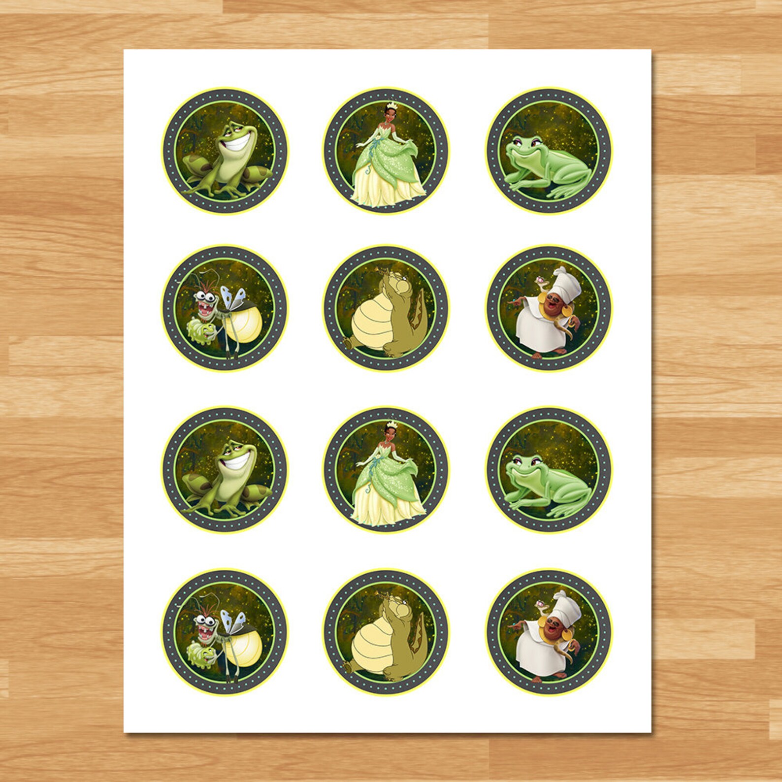 Princess and the Frog Cupcake Toppers Chalkboard Frog | Etsy