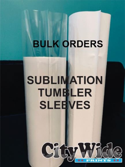 BULK SHRINK WRAP Sleeves for Sublimation