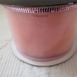 Organza ribbon with metal effect border image 8