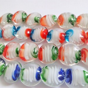 Flat and round Lampwork glass beads image 8