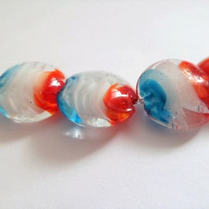 Flat and round Lampwork glass beads image 6