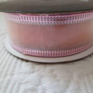 Organza ribbon with metal effect border image 6