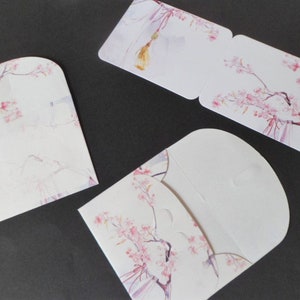 Enveloppe et carte décorées différents modèles