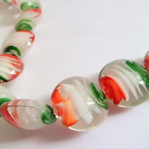 Flat and round Lampwork glass beads image 4