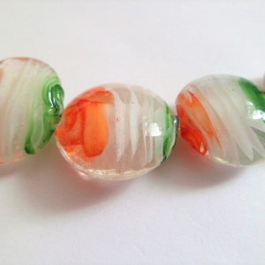 Flat and round Lampwork glass beads image 9