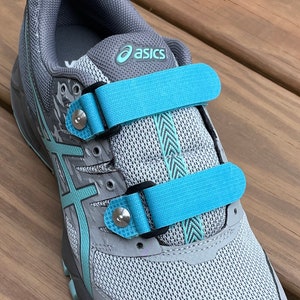 Replace-A-Lace Adaptive Strap Shoelaces, No Tie Shoelaces, Hook & Loop Straps To Replace Shoe Laces - Turquoise