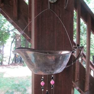 Repurposed Vintage Gravy Boat Silverware Wind Chime