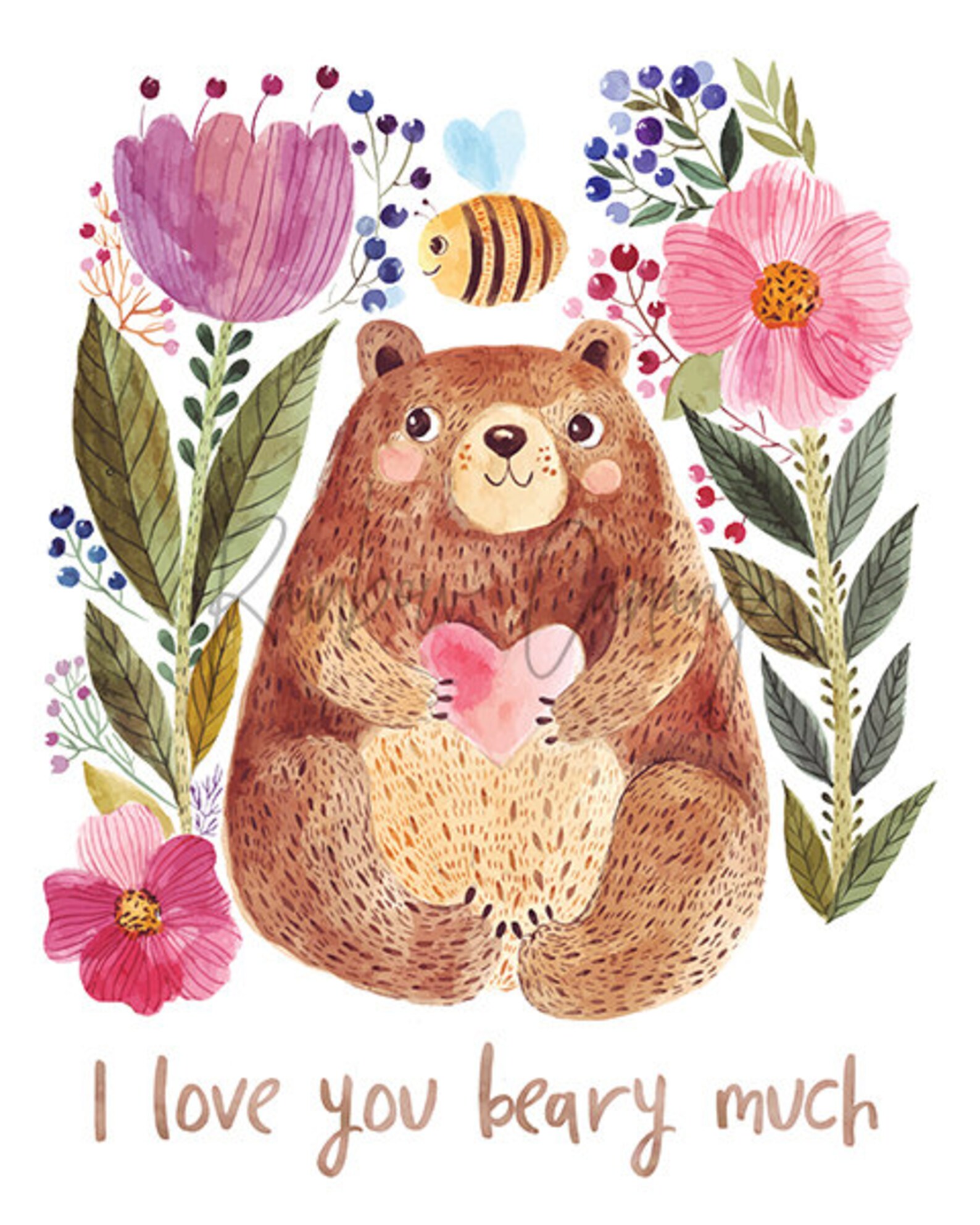 Bear Nursery Wall Art Printable - Il 1588xN.981121950 93ci 