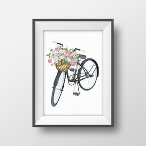 Bicycle Watercolor - Etsy