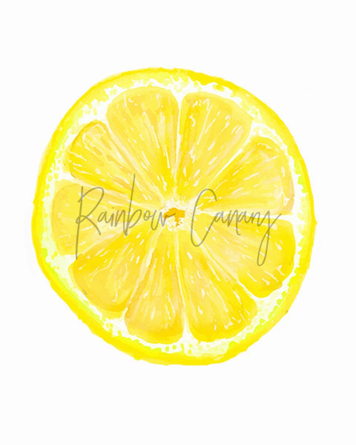 Lemon Slice Printable Citrus Poster Tropical Fruit Wall Art - Etsy