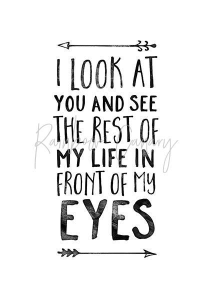 Love Quote Printable Wedding Poster Love Print Romantic Wall Art Black ...