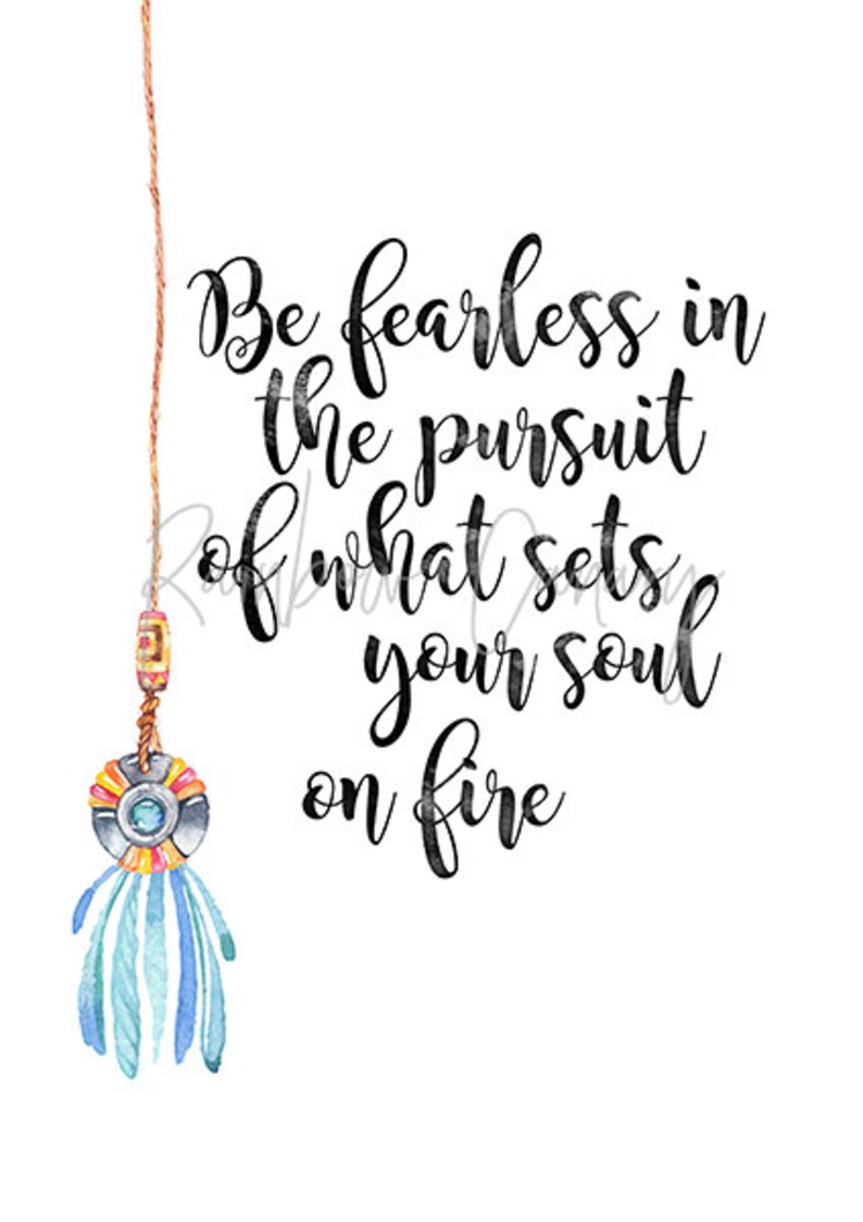 Boho Wall Decor, Inspirational Quote Printable, Motivational Poster