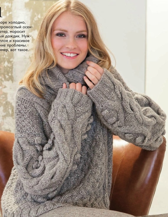 Uitgelezene Dames trui hand-Knit trui winter trui een cadeau voor haar | Etsy IS-11