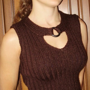 Women top, Hand-knitted top, Summer top, Elegant top, Gift for her, Women&#39;s clothing
