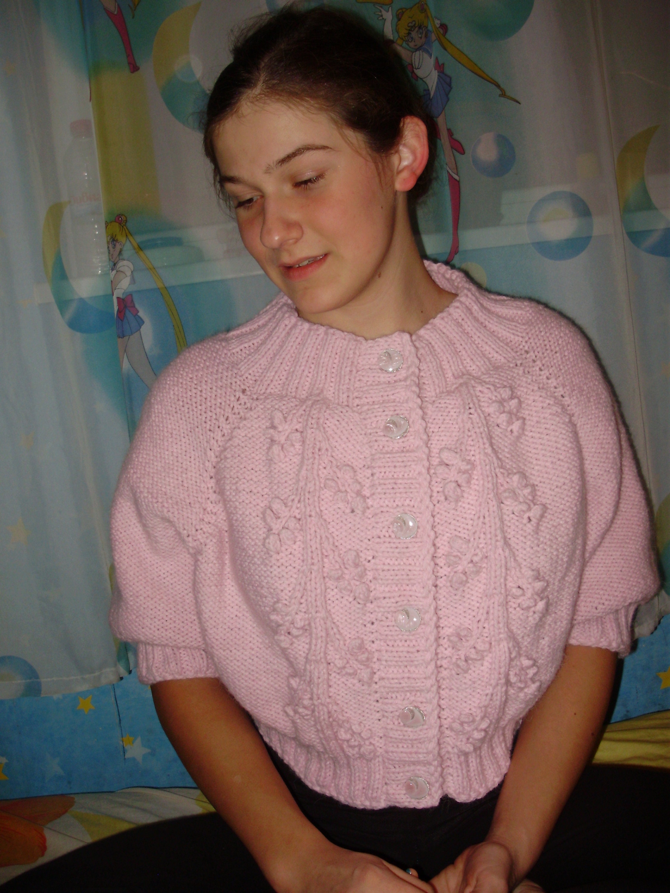 Knitted Jacket, Knit Bolero, Knitted Wool Bolero, Bohemian