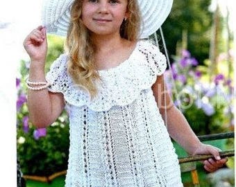 Child dress, Knitted dress, Cotton children's dress, Summer children's Dress, A gift for her