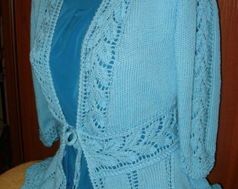 Ladies cardigan, Women's Gillette, Hand knitted vest, Women's knitting, Summer cardigan, Elegant ladies vest
