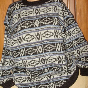 GOTOWY DO WYSYŁKI, sweter męski, sweter z dzianiny, sweter ręcznie robiony, moda męska, ciepły sweter męski, sweter męski na zimę