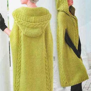 Poncho - coat, Winter clothing, Knitted poncho, Gift ideas, Vintage design, Knitted coat