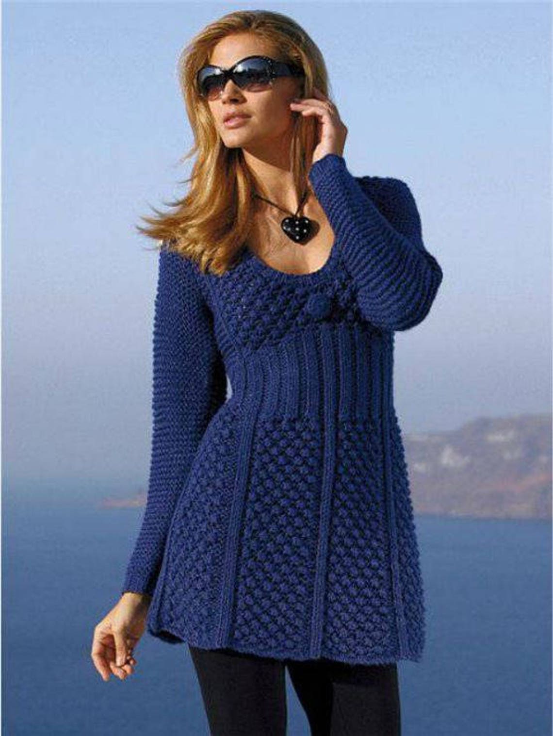 Ladies Tunic Handknitted Tunic Winter Tunic Elegant Ladies Etsy UK