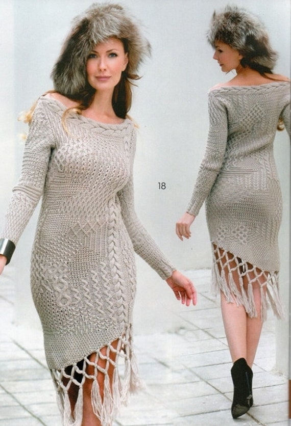 Vestidos de lana para mujer tejidos a mano hot sale