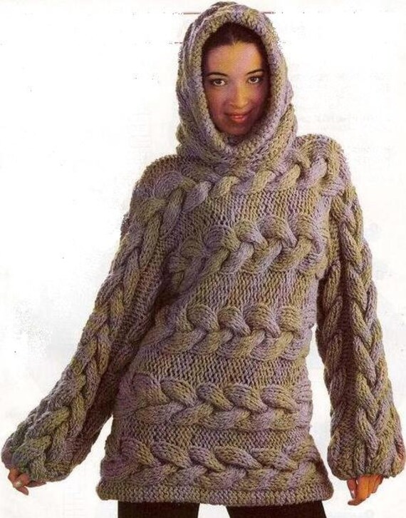Sweater With Hood Ladies Sweater Hand 