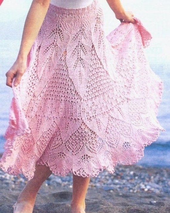 long pink summer skirts
