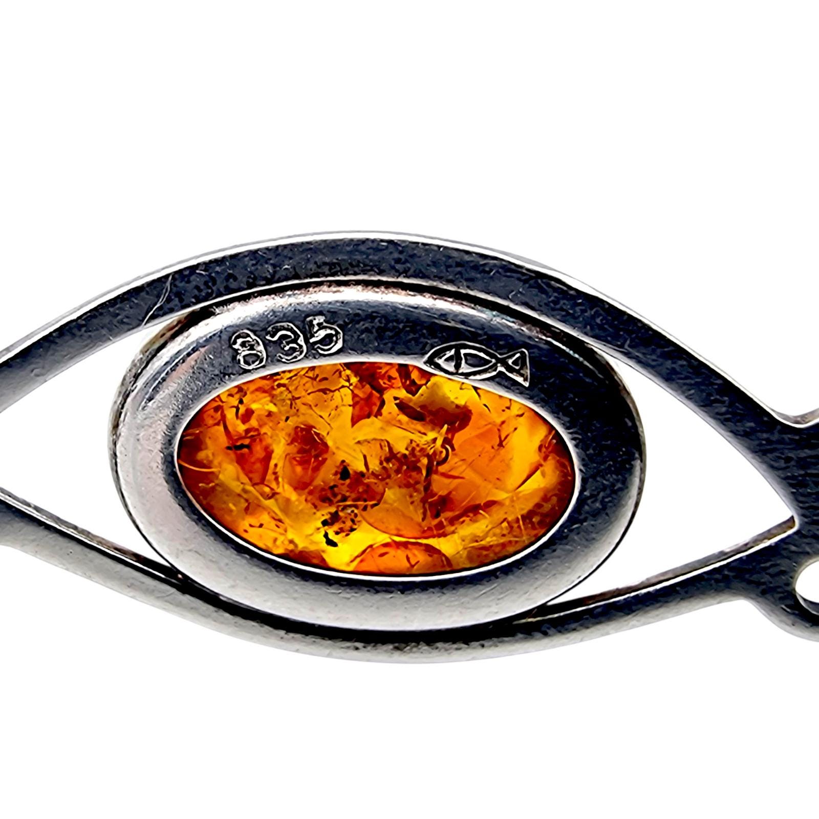 Vintage Fischland Germany Amber Bracelet 835 Silver – Mid-century