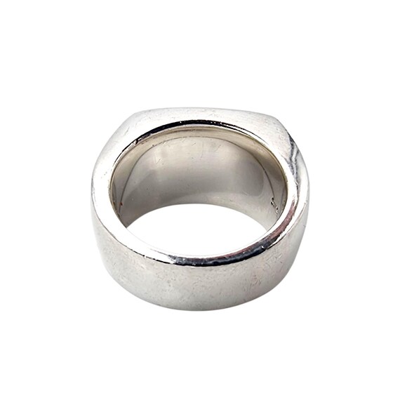 Designer JOOP! Silver Ring with Rectangular Mothe… - image 10