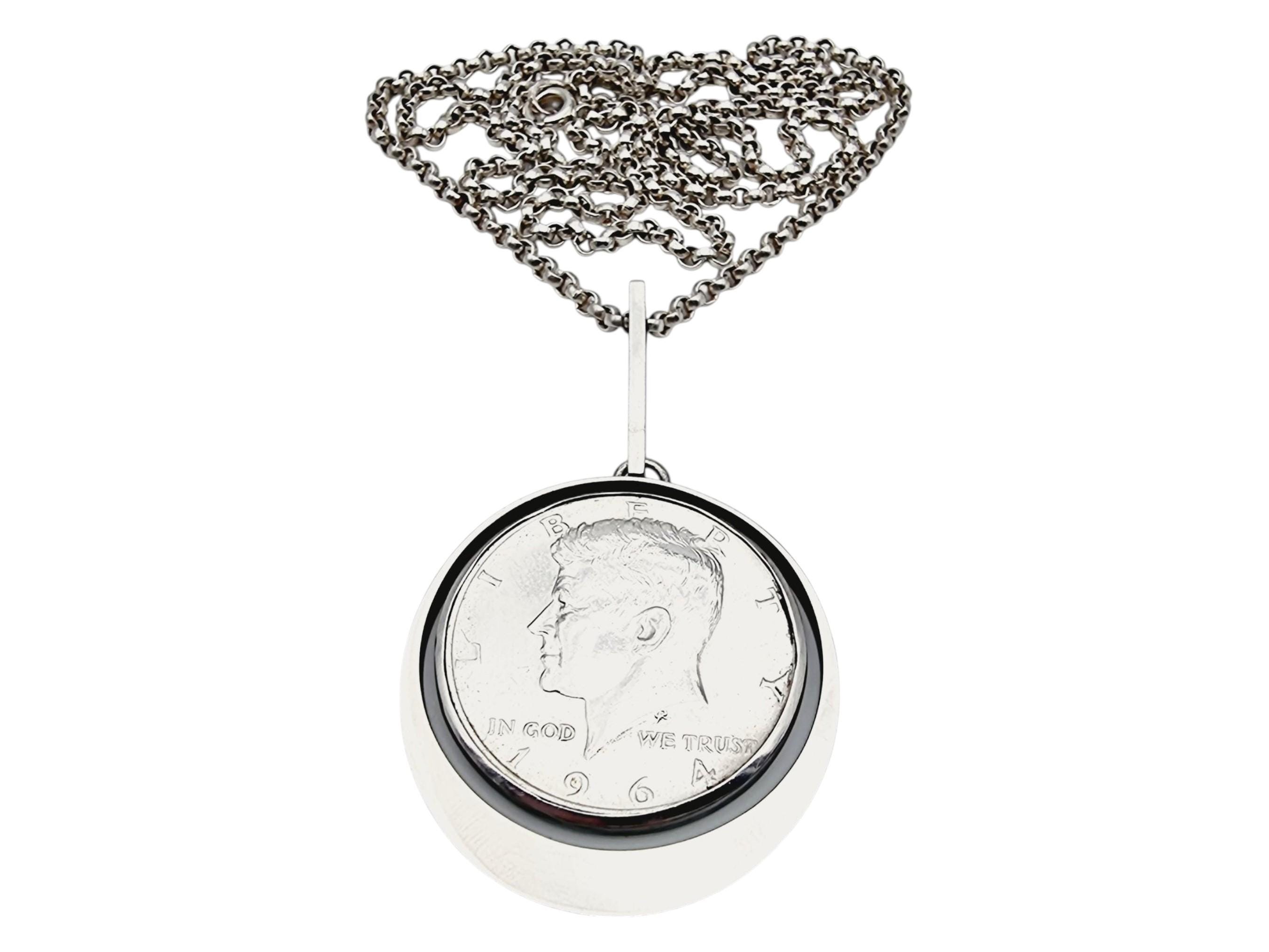 1964年ケネディ・ハーフダラー付きヴィンテージシルバーコイン