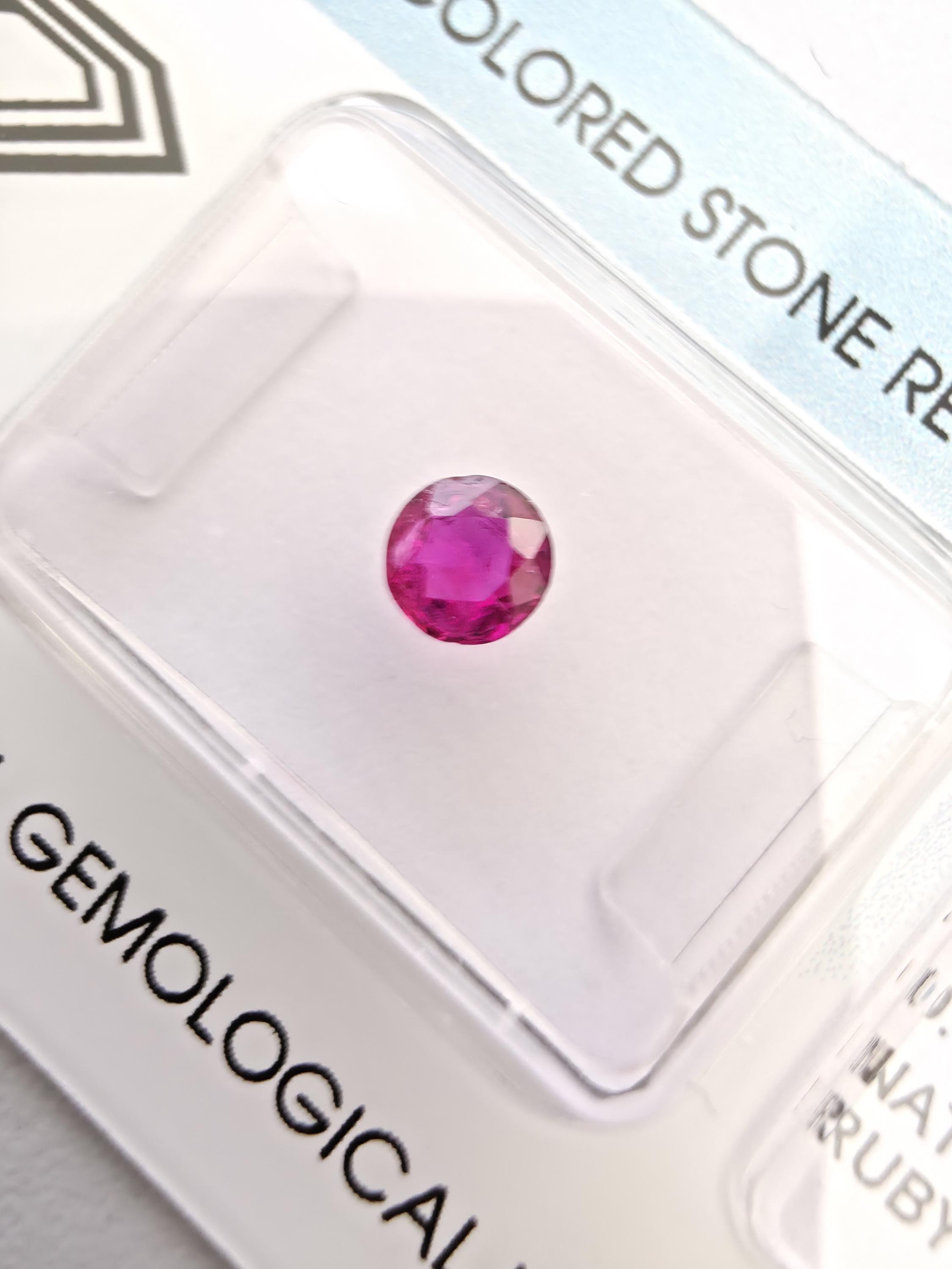 Rubis Naturel 0,44 Ct Coupe Marquise Rouge Sang De Pigeon Non Traité - Magnifique !