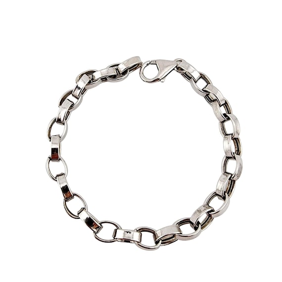 アクセサリー Vintage Silver 925 Chain bracelet Vintage 925 Silver Chain Bracelet – Classic 19cm Link Design - Etsy