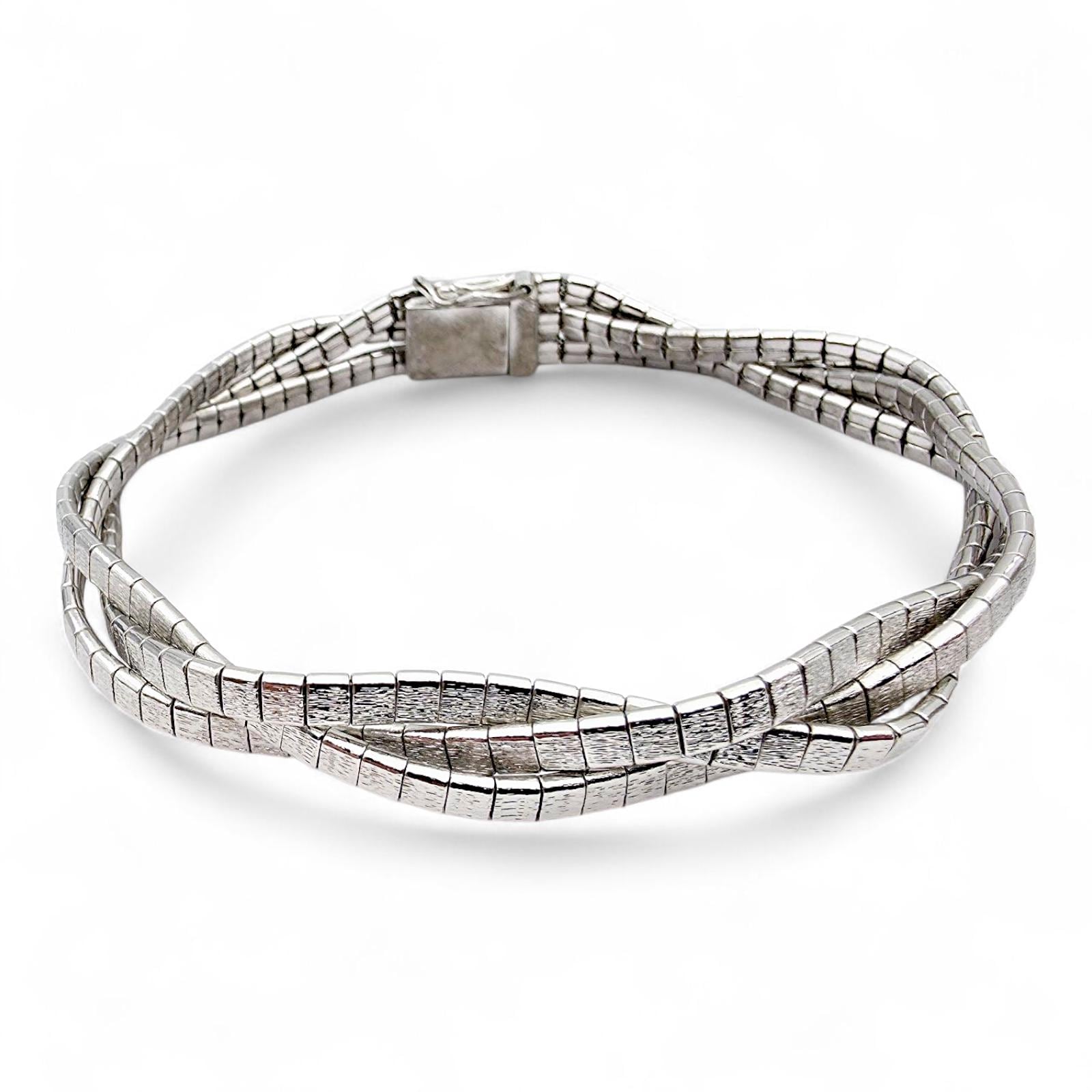 ヴィンテージ スターリングシルバー テクスチャードツイスト